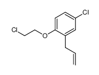 2-allyl-4-chloro-1-(2-chloroethoxy)benzene结构式