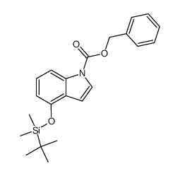 benzyl 4-(tert-butyldimethylsilyloxy)indole-1-carboxylate Structure