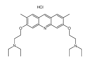 {2-[6-(2-Diethylamino-ethoxy)-2,7-dimethyl-acridin-3-yloxy]-ethyl}-diethyl-amine; hydrochloride Structure