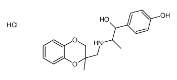 4-[1-hydroxy-2-[(3-methyl-2H-1,4-benzodioxin-3-yl)methylamino]propyl]phenol,hydrochloride结构式