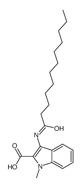 3-(dodecanoylamino)-1-methylindole-2-carboxylic acid结构式