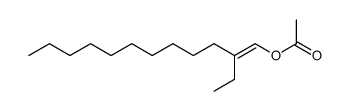 (E)-1-acetoxyl-2-ethyl-1-dodecene结构式