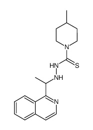 4-Methyl-piperidine-1-carbothioic acid N'-(1-isoquinolin-1-yl-ethyl)-hydrazide结构式