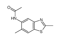 N-(2,6-dimethyl-benzothiazol-5-yl)-acetamide结构式