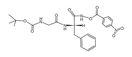 Boc-Gly-Phe-NHO-4-NB结构式