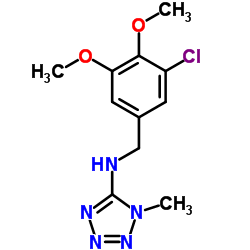 N-(3-Chloro-4,5-dimethoxybenzyl)-1-methyl-1H-tetrazol-5-amine picture