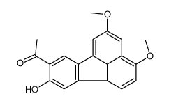 1-(9-hydroxy-3,5-dimethoxyfluoranthen-8-yl)ethanone结构式