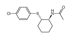 N-[(1S,2S)-2-(4-Chloro-phenylsulfanyl)-cyclohexyl]-acetamide结构式