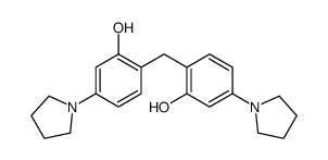 2-[(2-hydroxy-4-pyrrolidin-1-ylphenyl)methyl]-5-pyrrolidin-1-ylphenol Structure