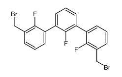 1,3-bis[3-(bromomethyl)-2-fluorophenyl]-2-fluorobenzene结构式