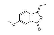 6-methoxy-3-ethylidenephthalide结构式