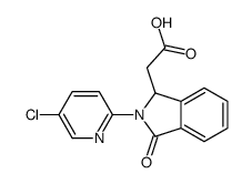 2-[2-(5-chloropyridin-2-yl)-3-oxo-1H-isoindol-1-yl]acetic acid结构式