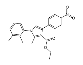 1-(2,3-Dimethyl-phenyl)-2-methyl-4-(4-nitro-phenyl)-1H-pyrrole-3-carboxylic acid ethyl ester Structure
