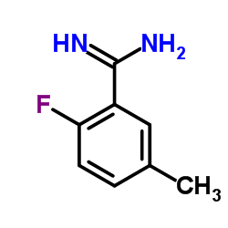 2-FLUORO-5-METHYL-BENZAMIDINE结构式