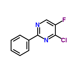 4-Chloro-5-fluoro-2-phenylpyrimidine Structure