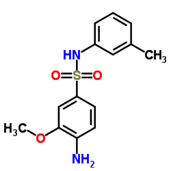 4-Amino-3-methoxy-N-(3-methylphenyl)benzenesulfonamide结构式