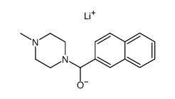 Lithium; (4-methyl-piperazin-1-yl)-naphthalen-2-yl-methanolate Structure