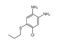 4-chloro-5-propylsulfanylbenzene-1,2-diamine结构式