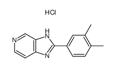 2-(3,4-Dimethyl-phenyl)-3H-imidazo[4,5-c]pyridine; hydrochloride结构式