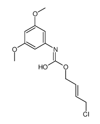 4-chlorobut-2-enyl N-(3,5-dimethoxyphenyl)carbamate结构式