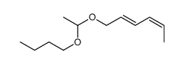 1-(1-butoxyethoxy)hexa-2,4-diene结构式