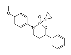 2-Aziridin-1-yl-3-(4-methoxy-phenyl)-6-phenyl-[1,3,2]oxazaphosphinane 2-oxide Structure