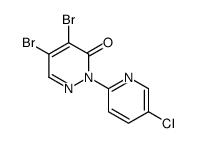 4,5-dibromo-2-(5-chloropyridin-2-yl)pyridazin-3-one Structure