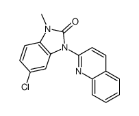 5-chloro-1-methyl-3-quinolin-2-ylbenzimidazol-2-one Structure