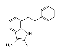 2-methyl-7-(2-phenylethyl)-1H-indol-3-amine结构式