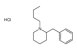 2-benzyl-1-butylpiperidine,hydrochloride结构式