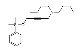 N,N-dibutyl-4-[dimethyl(phenyl)silyl]oxybut-2-yn-1-amine结构式