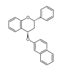 4α-(2-naphthyloxy)flavan结构式