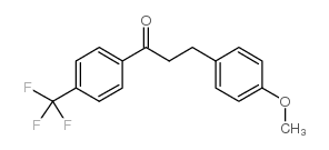 3-(4-METHOXYPHENYL)-4'-TRIFLUOROMETHYLPROPIOPHENONE结构式
