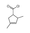 3-Cyclopentene-1-carbonyl chloride, 3,5-dimethyl- (7CI) Structure