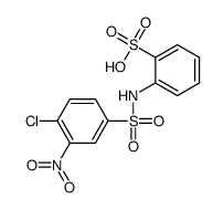 2-[(4-chloro-3-nitrophenyl)sulfonylamino]benzenesulfonic acid Structure