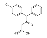 2-[(4-chlorophenyl)-phenylmethyl]sulfinylacetamide结构式