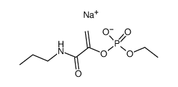 sodium ethyl N-propylphosphoenolpyruvamide Structure