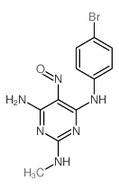 N(4)-(4-Bromophenyl)-N(2)-methyl-5-nitroso-2,4,6-pyrimidinetriamine结构式