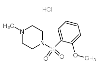 1-(2-Methoxy-benzenesulfonyl)-4-methyl-piperazine结构式