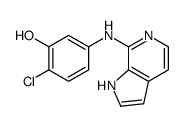 2-chloro-5-(1H-pyrrolo[2,3-c]pyridin-7-ylamino)phenol结构式