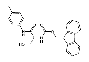 (r)-(2-hydroxy-1-p-tolylcarbamoyl-ethyl)-carbamic acid 9h-fluoren-9-ylmethyl ester Structure