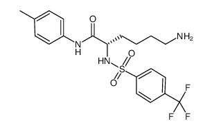 (s)-6-amino-2-(4-trifluoromethyl-benzenesulfonylamino)-hexanoic acid p-tolylamide Structure