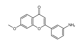 2-(3-aminophenyl)-7-methoxychromen-4-one Structure