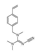 2-cyano-1-[(4-ethenylphenyl)methyl]-1,3,3-trimethylguanidine结构式