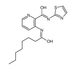 3-(octanoylamino)-N-(1,3-thiazol-2-yl)pyridine-2-carboxamide Structure
