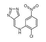 2-chloro-5-nitro-N-(triazol-4-ylidenemethyl)aniline结构式