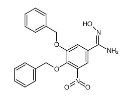 3,4-bis-benzyloxy-N'-hydroxy-5-nitro-benzamidine Structure