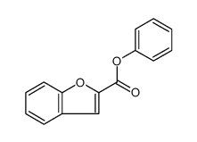 2-Benzofurancarboxylic acid, phenyl ester Structure