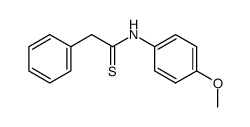 phenylthioacet-p-anisidide Structure