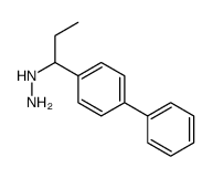 1-(4-phenylphenyl)propylhydrazine结构式